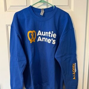 Auntie Anne's Blue Crewneck - large